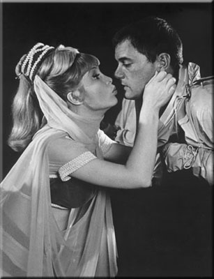 Barbara Eden and Larry Hagman in I Dream of Jeannie