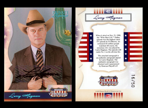 Donruss Americana card with signature