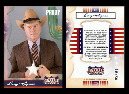 Donruss Americana card with fabric swatch