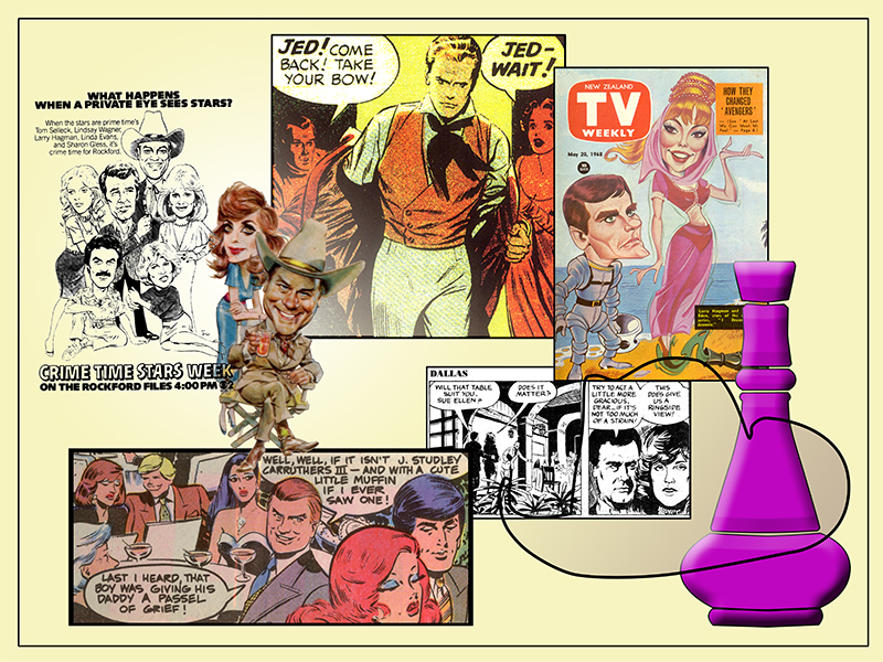Larry Hagman, Illustrated
