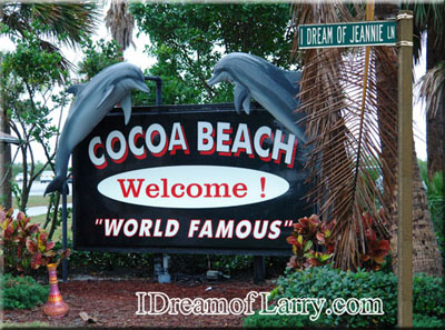 Cocoa Beach, Florida sign