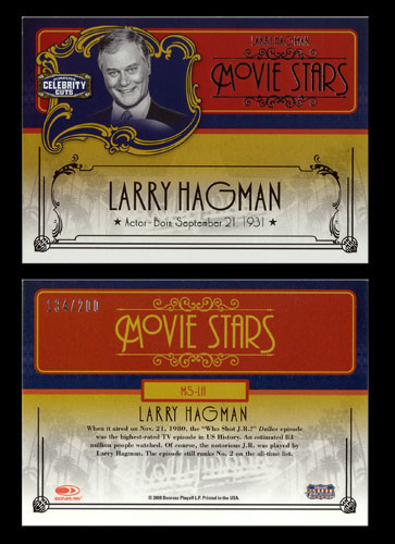 Donruss Celebrity Cuts Movie Stars