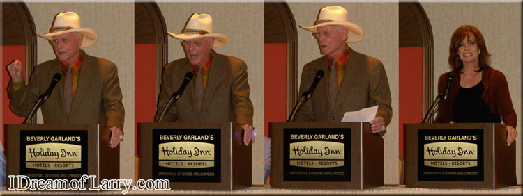 Larry Hagman and Linda Gray