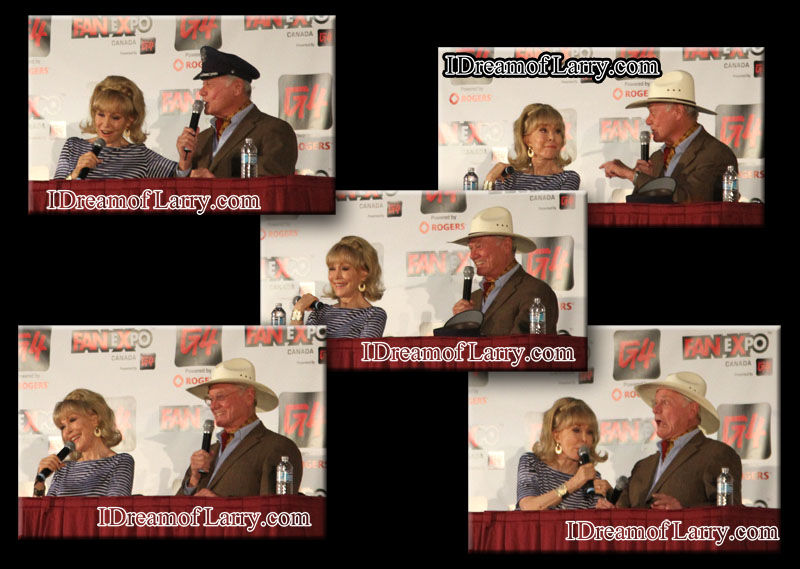 Barbara Eden and Larry Hagman