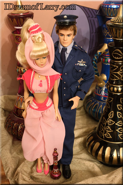 Barbie and Ken as Jeannie and Tony