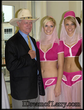 Larry with two Jeannies