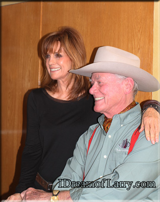 Linda Gray and Larry Hagman