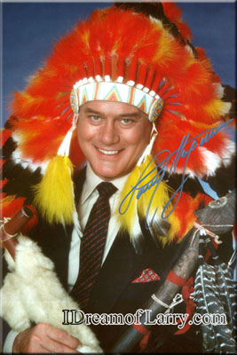 Signed Larry Hagman Photo