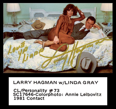 Linda Gray and Larry Hagman
