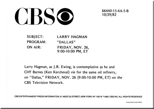 Larry Hagman, Dallas