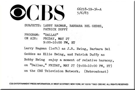 Larry Hagman, Barbara Bel Geddes, Patrick Duffy, Dallas
