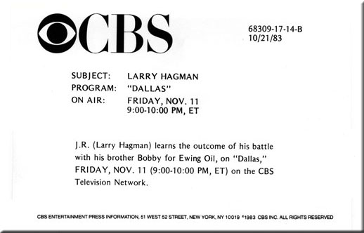 Larry Hagman, Dallas