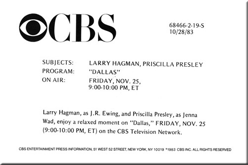 Larry Hagman, Priscilla Presley, Dallas