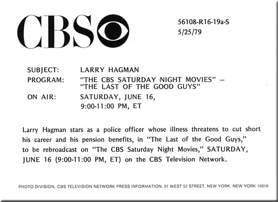 Larry Hagman, Last of the Good Guys