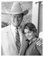 Larry Hagman, Priscilla Presley, Dallas