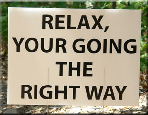 Going the right way