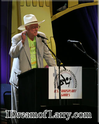 Larry Hagman at the Transplant Games