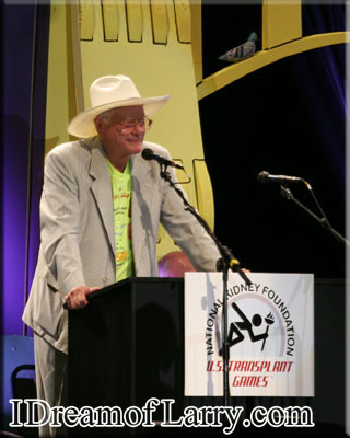 Larry Hagman at the Transplant Games