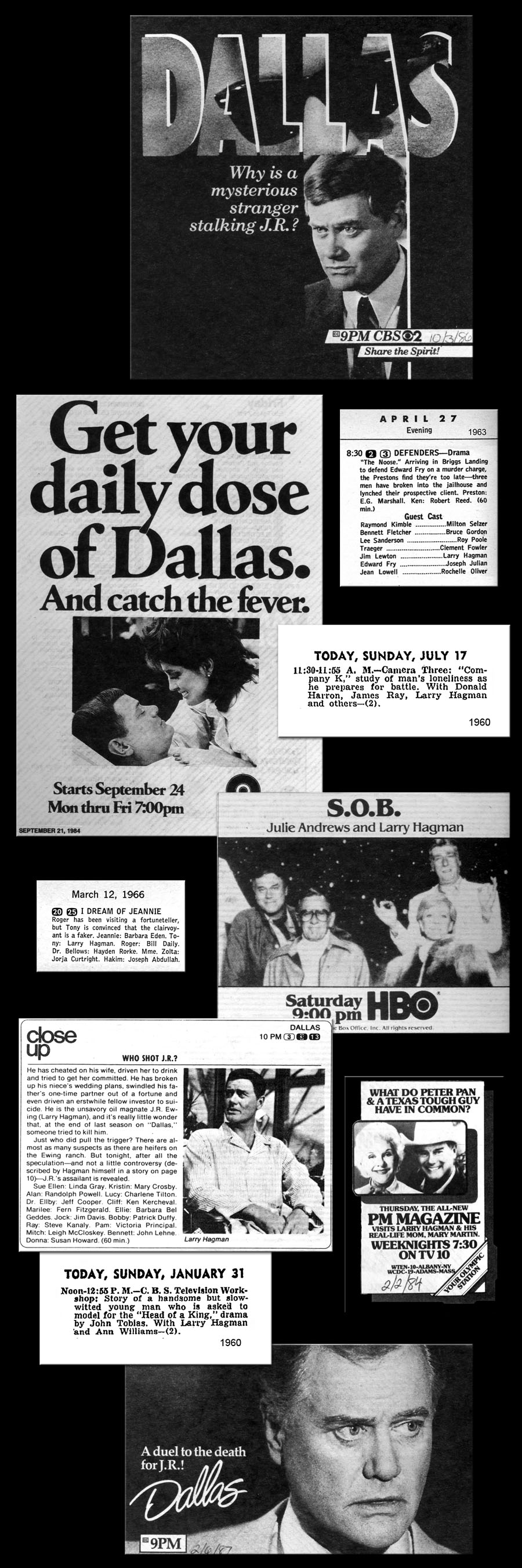 Larry Hagman TV Listings