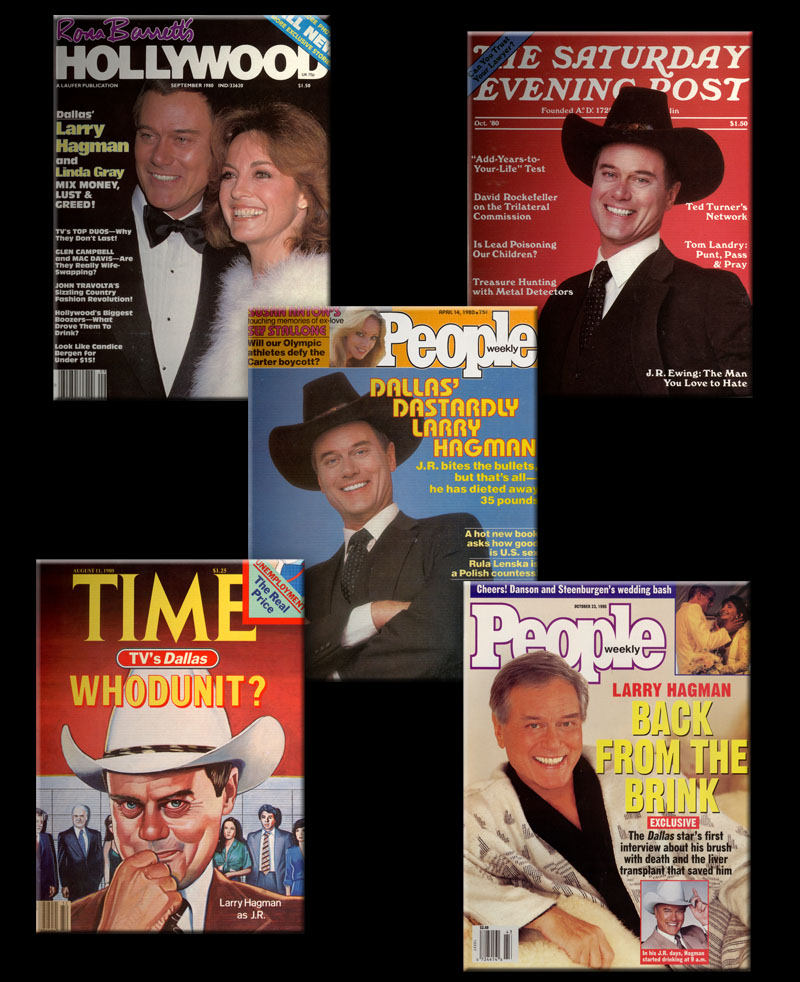 Larry Hagman magazine covers